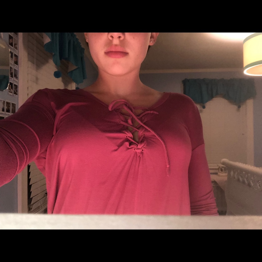 Pink! Long sleeve shirt!